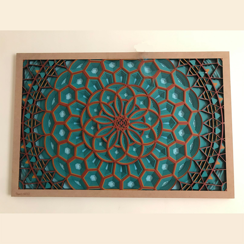 تابلو سه بعدی چوبی 